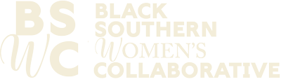 BSWC Black Southern Women's Collaborative logo in cream.